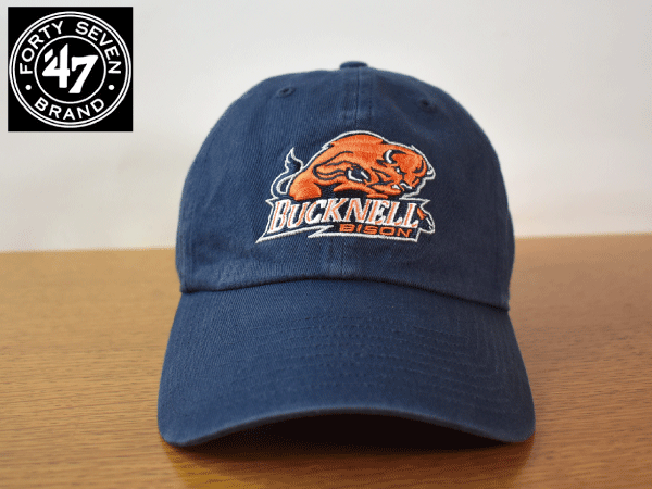 K908《未使用品》47 BRAND 47ブランド【フリーサイズ】BUCKNELL BISON バイソン USカレッジ 野球帽 帽子 キャップ USモデル