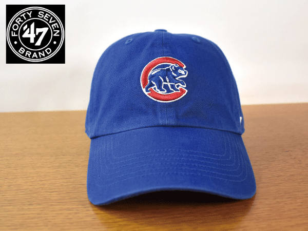 F854《未使用品》47 BRAND 47ブランド【フリーサイズ】CHICAGO CUBS カブス MLB 野球帽 帽子 キャップ USモデル