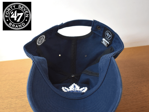 F442《未使用品》47 BRAND 47ブランド【フリーサイズ】TORONTO MAPLE LEAFS メープルリーフス NHL 野球帽 帽子 キャップ USモデル
