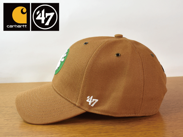 K903《未使用品》47 BRAND × Carhartt カーハート【フリーサイズ】BOSTON CELTICS セルティックス NBA 帽子 キャップ USモデル