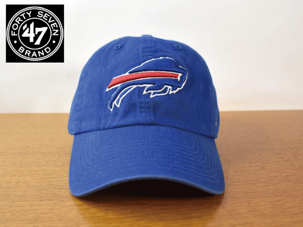 K327{ не использовался товар }47 BRAND 47 бренд [ свободный размер ]BUFFALO BILLS Bill zNFL бейсболка шляпа колпак US модель 