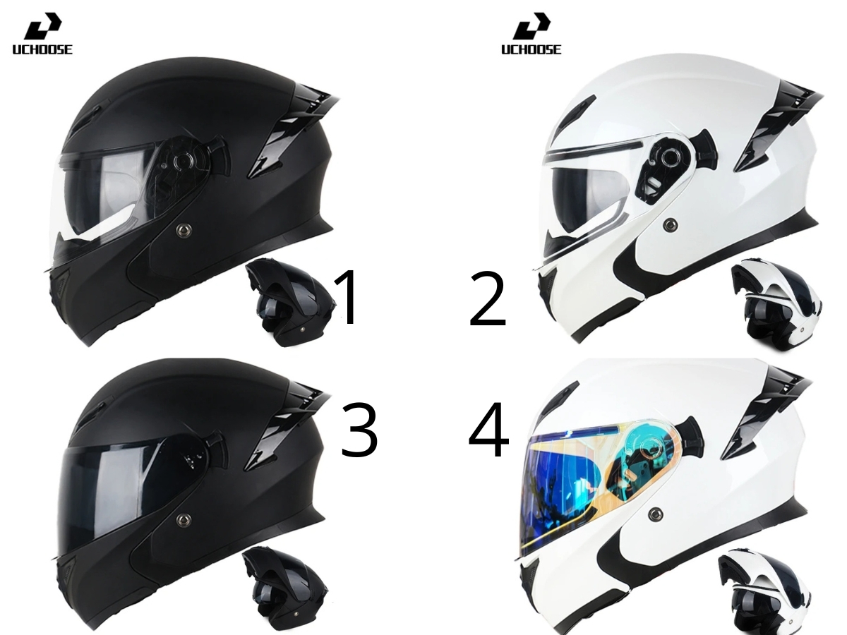 【新品】UCHOOSE 988 バイクヘルメット｜選べるサイズ＆カラーL,XL,XXL／送料無(wú)料／DOT認(rèn)証済み
