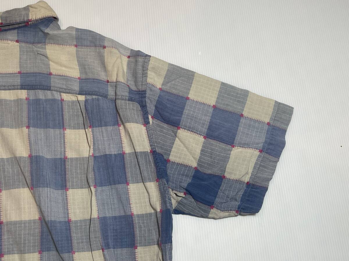 ＊Patagonia パタゴニア　半袖シャツ　実寸Lサイズ位　表記サイズM　一箇所リペアあり　ジャンク　ビンテージ?。梗澳甏暎? bimg=