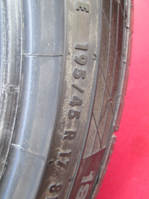 * с новой машины близко . шероховатость гора Continental 195/45R17 4шт.@ Swift Sports оригинальный 2021 год производство CR-Z aqua Yaris 