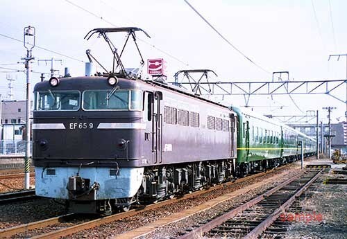 【鉄道寫真】EF65 9＋トワイライトエクスプレス編成試レ [9002391]