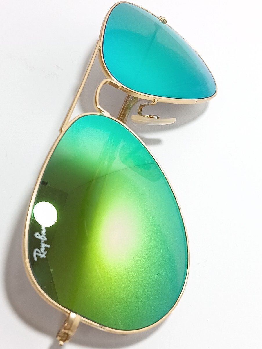1円【現(xiàn)狀品】Ray-Ban レイバン サングラス RB3025 アビエーター　112/19　AVIATOR CLASSIC　ミラーレンズ