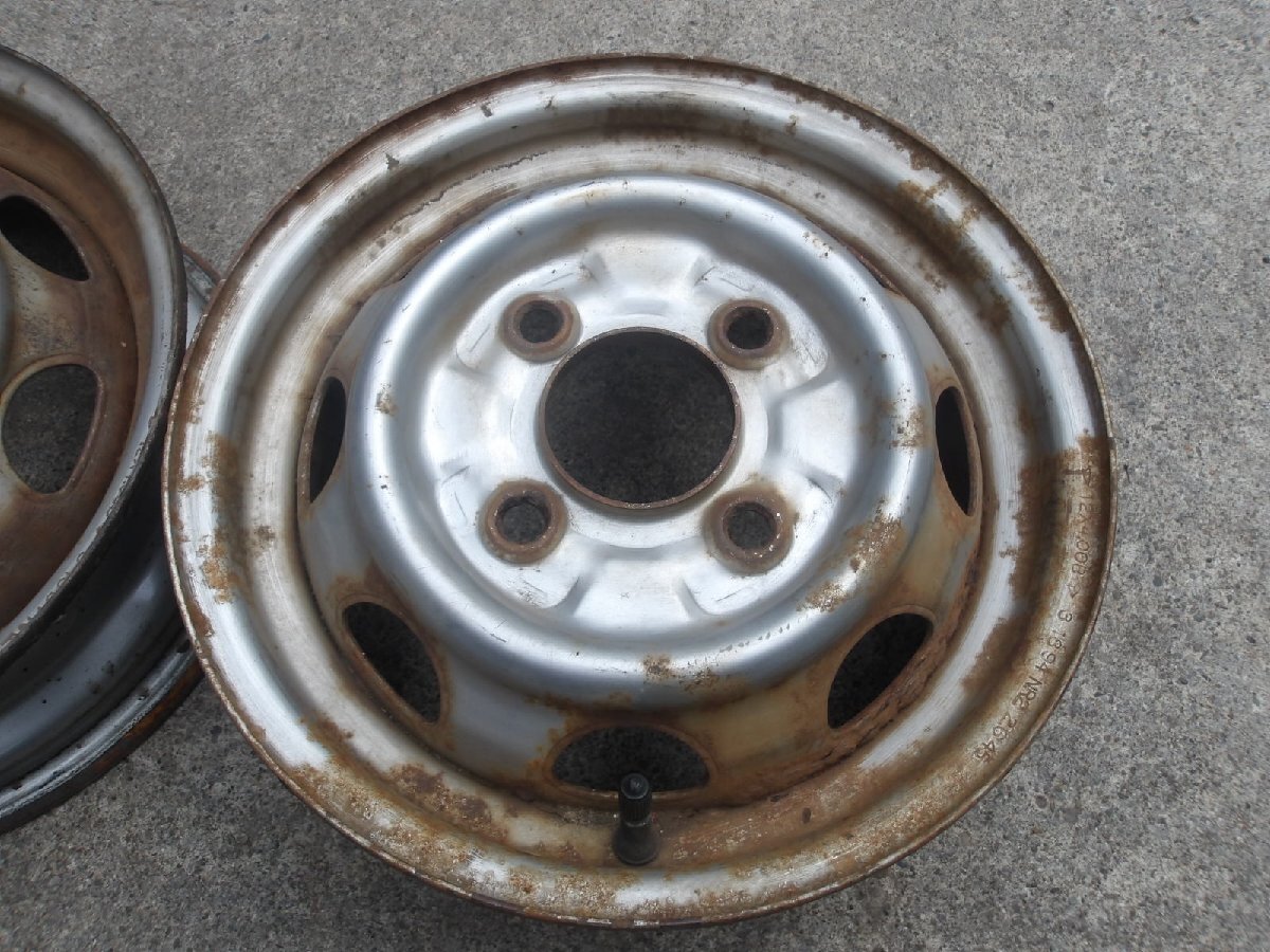 P25 бесплатная доставка 12 дюймовый железные колеса 4 шт. комплект 4 дыра 4.00B PCD100 диаметр втулки внутренний размер примерно 66mm Daihatsu 