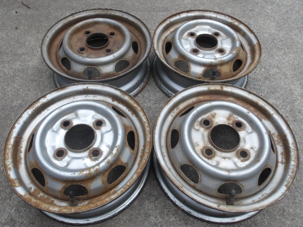 P25 бесплатная доставка 12 дюймовый железные колеса 4 шт. комплект 4 дыра 4.00B PCD100 диаметр втулки внутренний размер примерно 66mm Daihatsu 