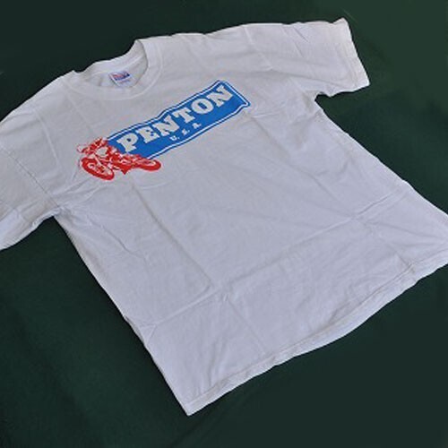 訳あり　メトロレーシングＴ－シャツ　PENTON U.S.A　ホワイト　サイズL　新品　プリントひび割れ