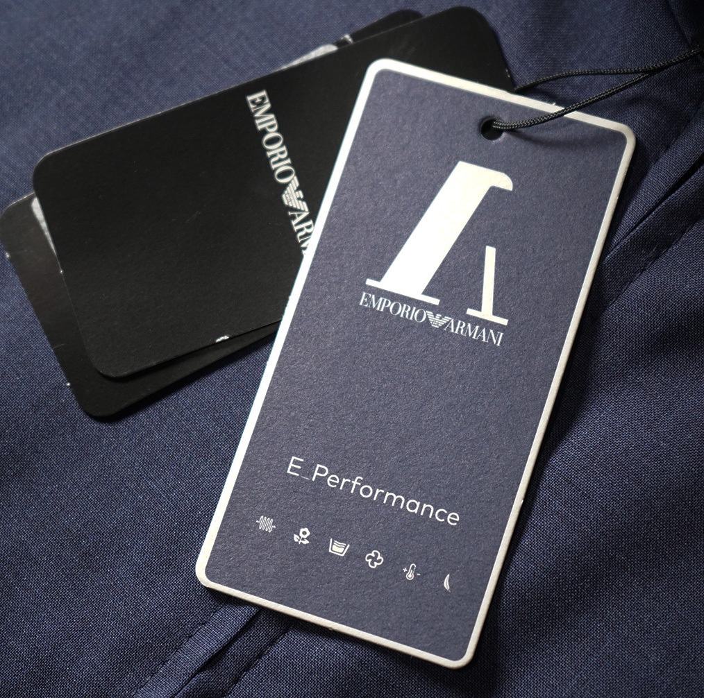 SAFARI размещение # новый товар 10 десять тысяч [EMPORIO ARMANI]E.Performance высокофункциональный шерсть свет вес воротник-стойка блузон 50/L-XL/ Emporio Armani 