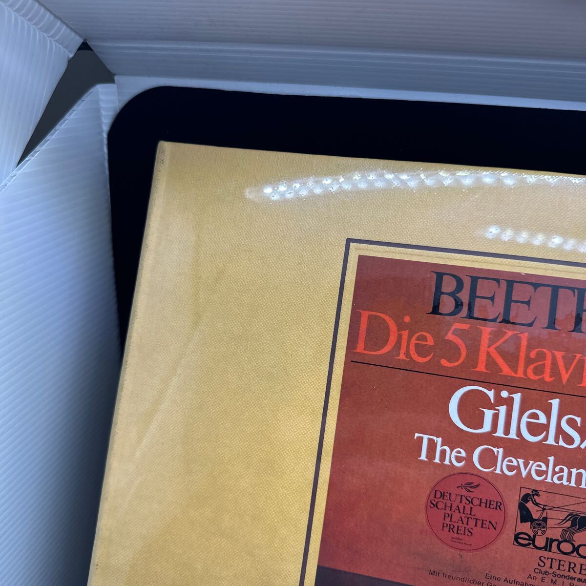 デッドストック未開封品獨(dú)盤5LP! BEETHOVEN ベートーヴェン GILELS SZELL ギレリス セル ピアノ協(xié)奏曲全集 レコード SEALED Die 5 EURODISC