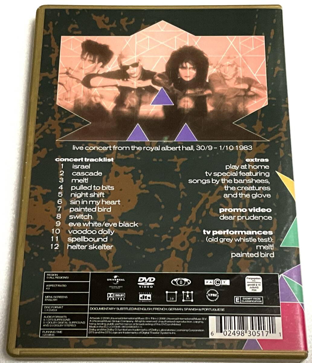  первый DVD/ цифровой *li тормозные колодки . Europe запись Siouxsie And The Banshees [Nocturne]+The Creatures/The Glove изображение др. DVD 2006 год 