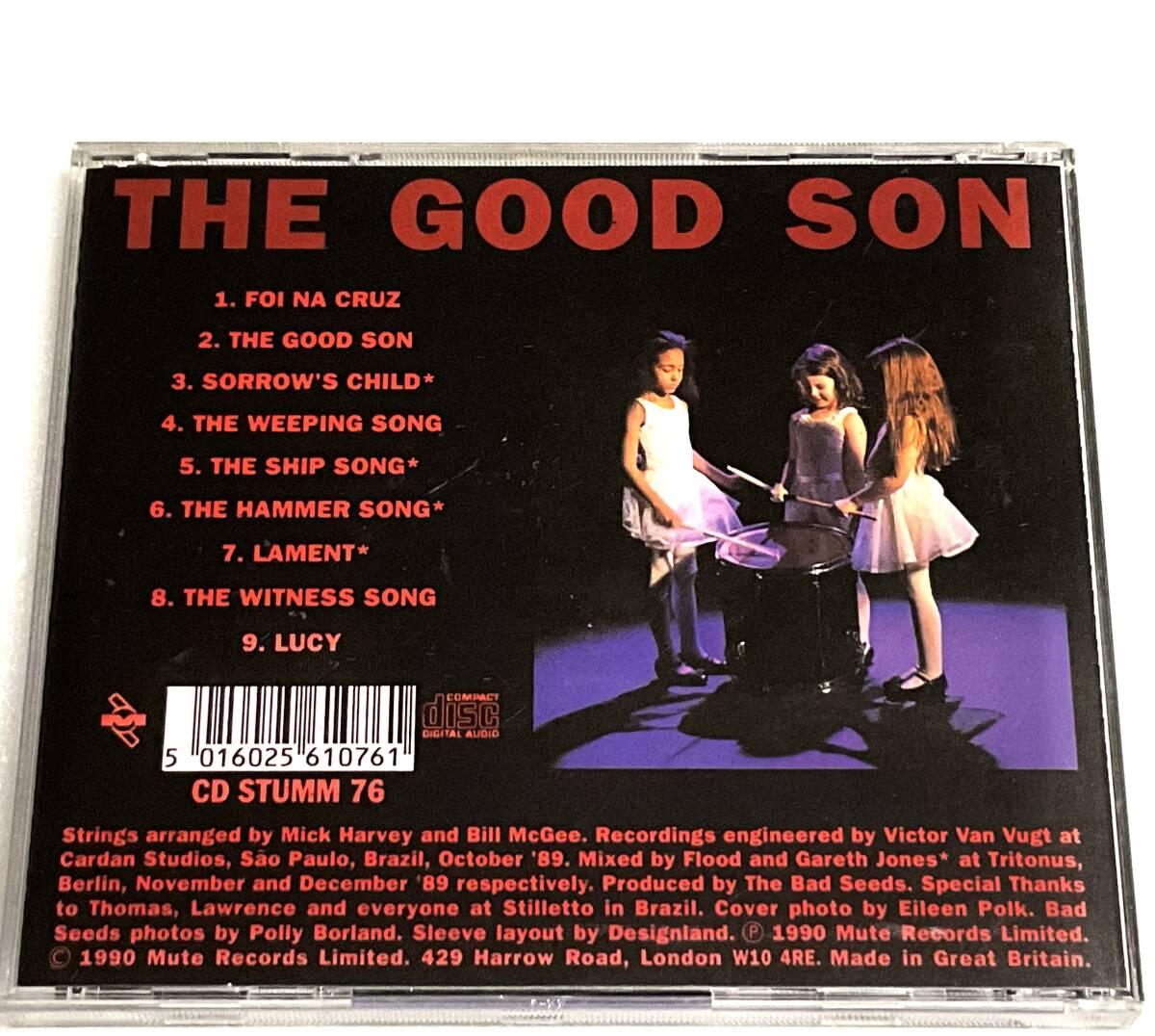 初CD化 UK盤 NICK CAVE AND THE BAD SEEDS「THE GOOD SON」CD １９９０年 CD STUMM 76