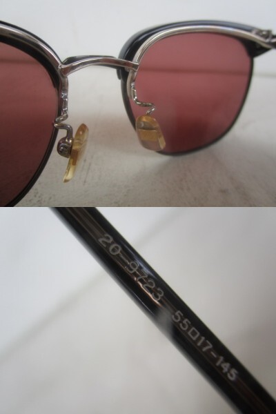 90’s 即決 renoma レノマ 20-9723, 55□17-145, col 15A, MADE IN JAPAN ボストン型 ビンテージサングラス 跳ね上げ サングラス メガネ
