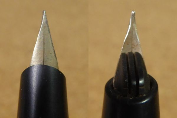 萬年筆 レバーフィラー式 ブラック×グリーン 昭和 レトロ セルロイド FOUNTAINPEN 廃番 現(xiàn)狀渡し