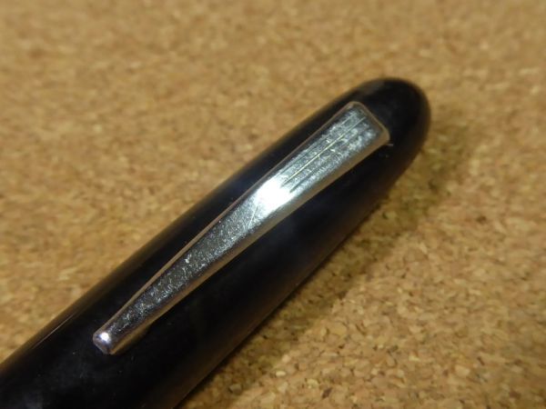 萬年筆 レバーフィラー式 ブラック×グリーン 昭和 レトロ セルロイド FOUNTAINPEN 廃番 現(xiàn)狀渡し
