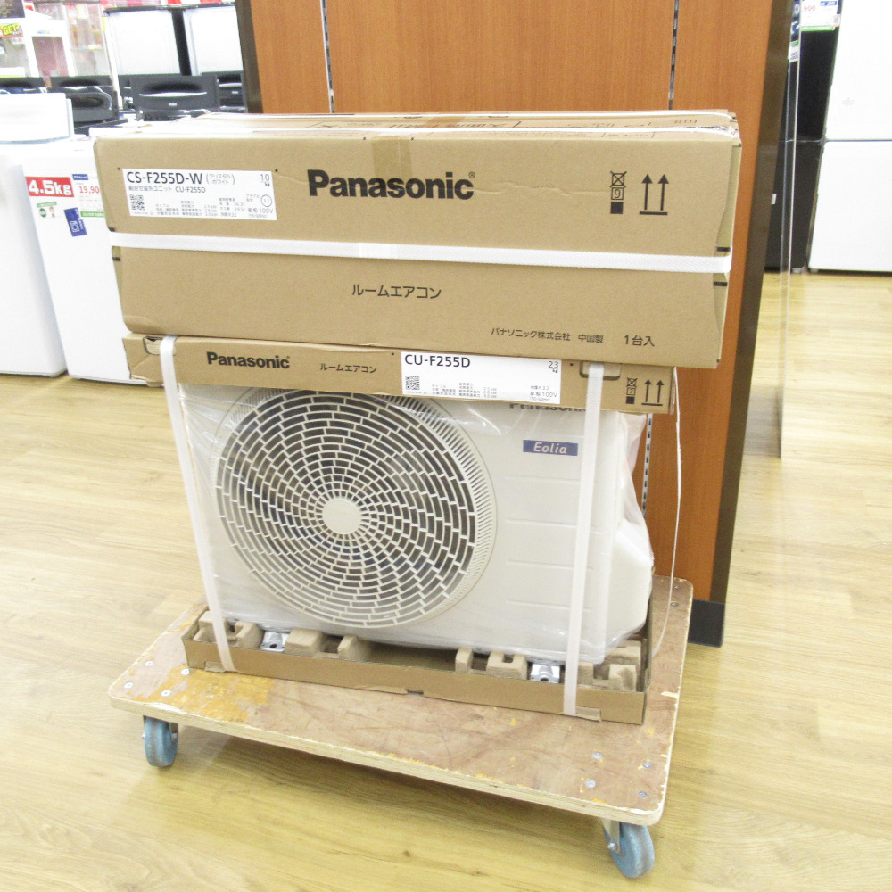 Panasonic パナソニック エアコン エオリア Fシリーズ 8畳用冷暖房除濕エアコン CS-F255D-W 未使用品