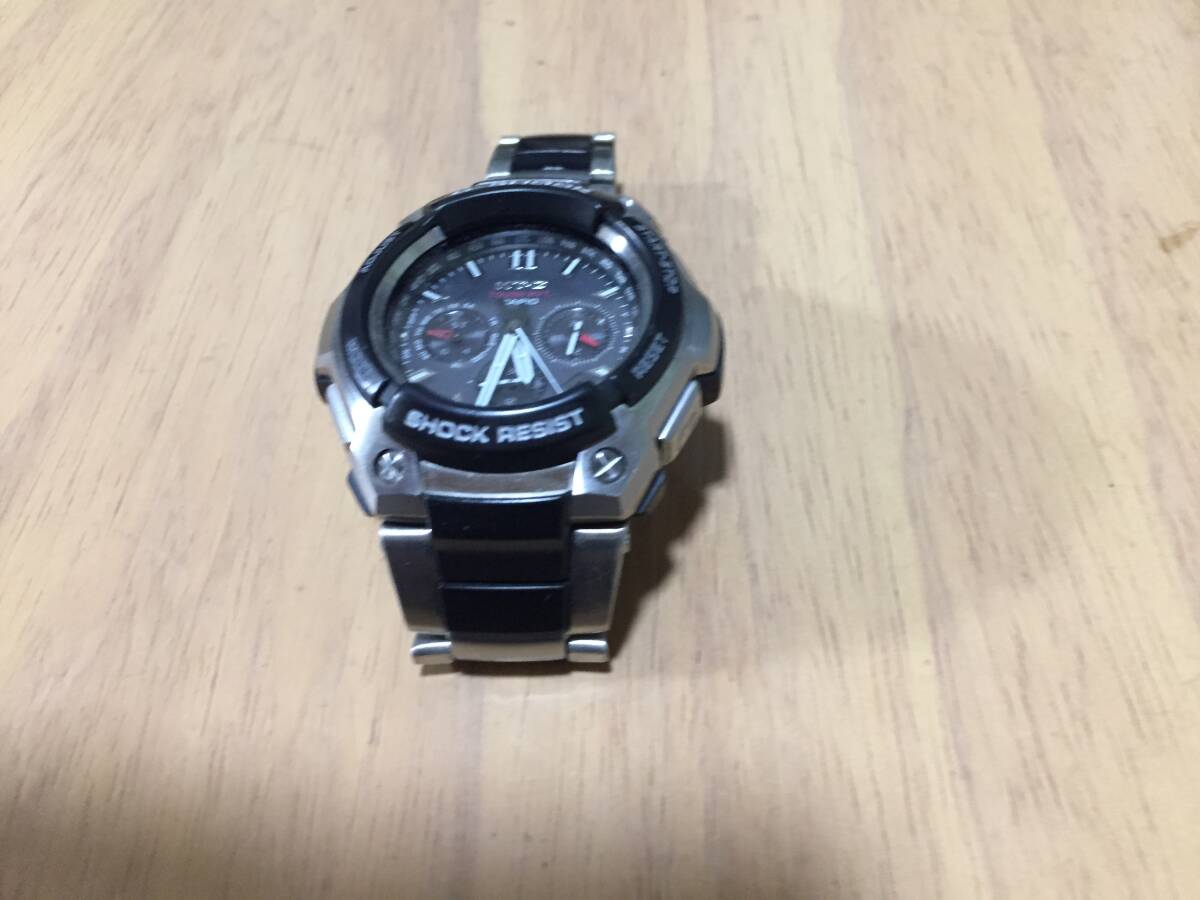 カシオ CASIO G-SHOCK 腕時計 5040 MTG-1200 ステンレススチール ブラック ソーラー電波時計 グレー文字盤 G-SHOCK メンズ _画像4