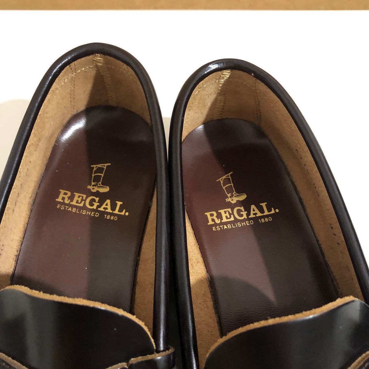 【使用少☆返品OK】リーガル 　メンズ23㎝EE　2177　コインローファー　定番　ブラウン　ビジネス　冠婚葬祭　高級本格靴【REGAL】_画像7