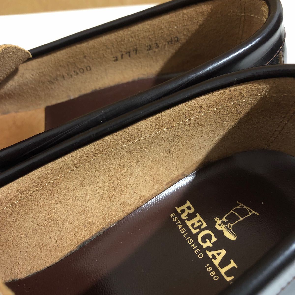 【使用少☆返品OK】リーガル 　メンズ23㎝EE　2177　コインローファー　定番　ブラウン　ビジネス　冠婚葬祭　高級本格靴【REGAL】_画像8