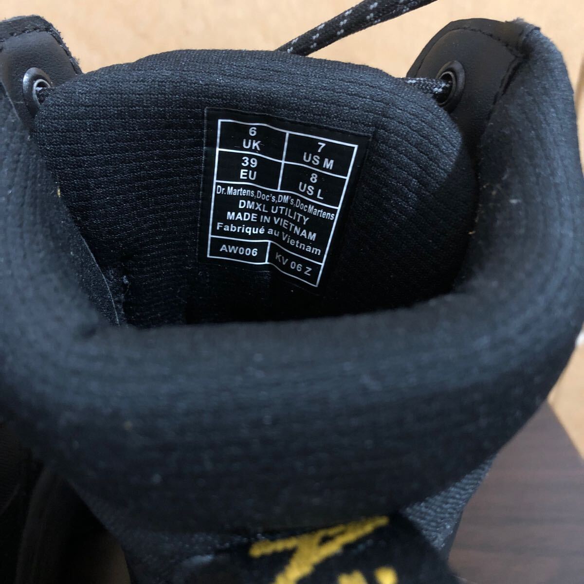 【使用極少☆美品】ドクターマーチン UK6 US7 約24.5㎝ ブーツ DMXL UTILITY ユーティリティ厚底 ブラック【Dr.Martens】_画像7