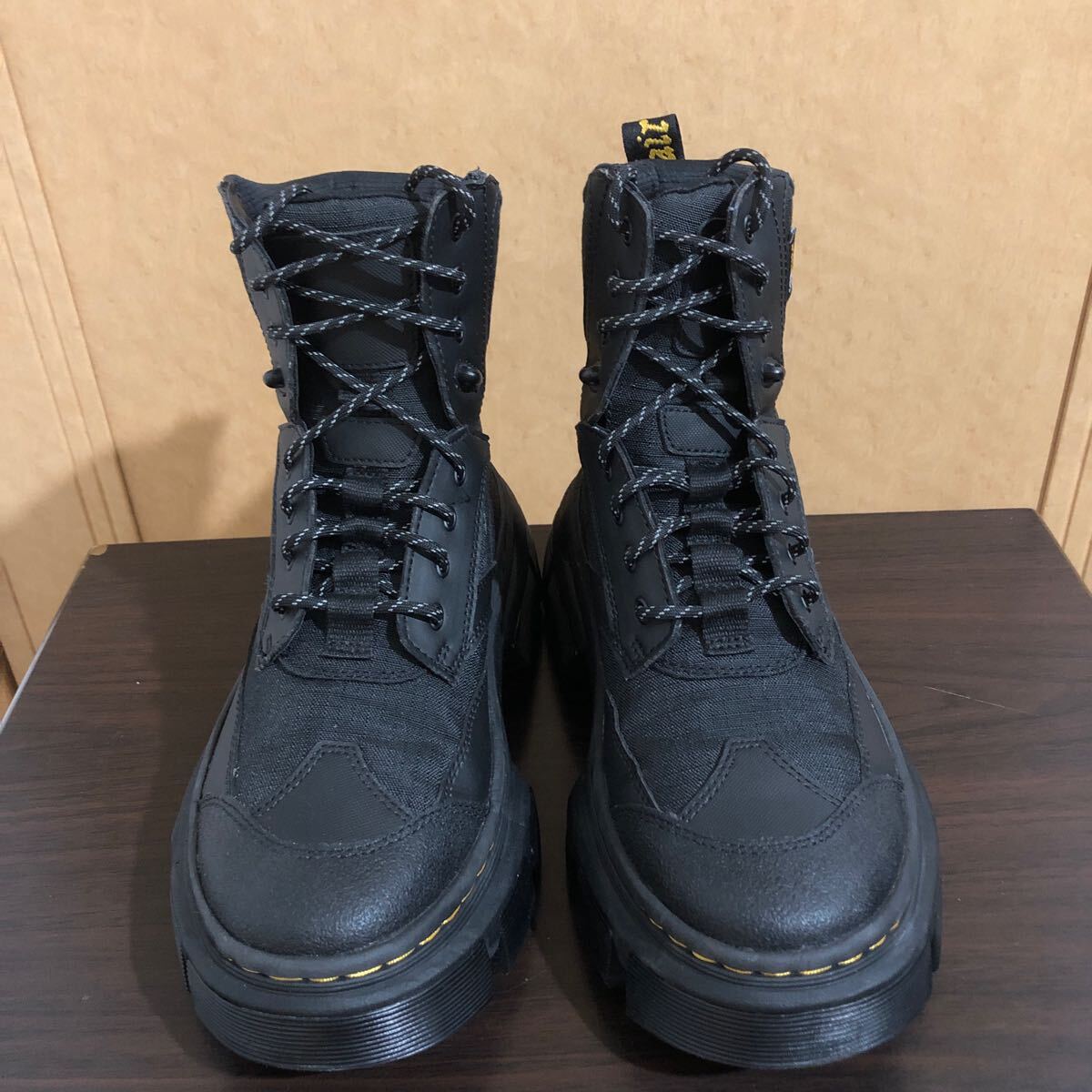 【使用極少☆美品】ドクターマーチン UK6 US7 約24.5㎝ ブーツ DMXL UTILITY ユーティリティ厚底 ブラック【Dr.Martens】_画像1