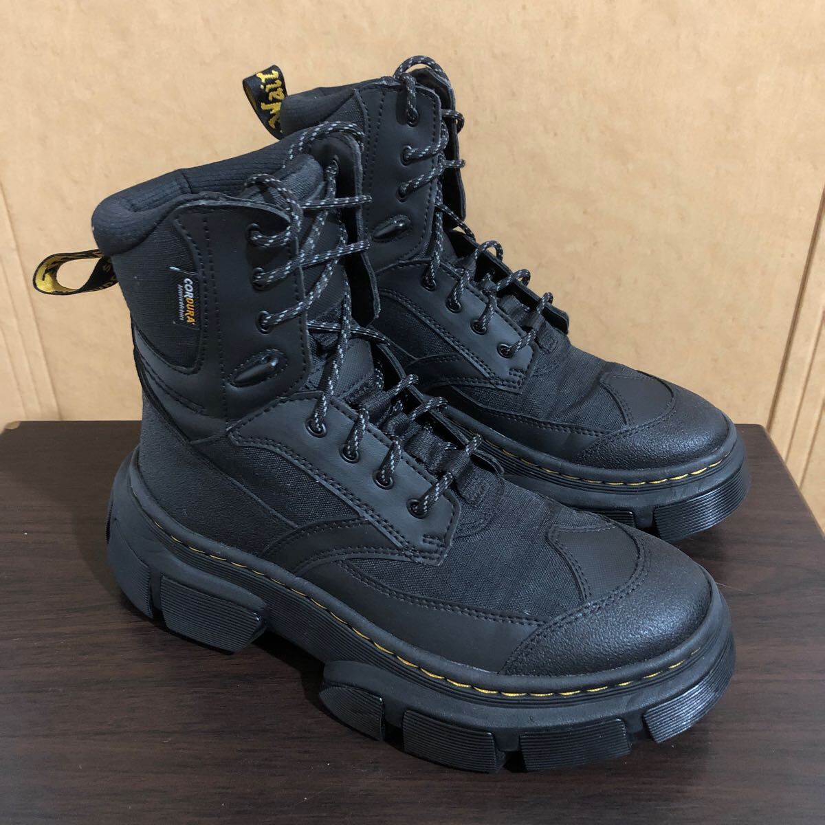 【使用極少☆美品】ドクターマーチン UK6 US7 約24.5㎝ ブーツ DMXL UTILITY ユーティリティ厚底 ブラック【Dr.Martens】_画像2