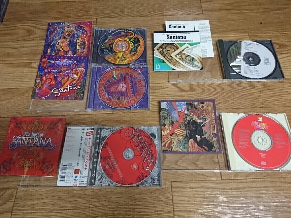 ★☆Ｓ08375　サンタナ（Santana)【Supernatural】【Shaman】【The Best Of Santana】【Abraxas】【Santana】　CDアルバム５枚セット☆★