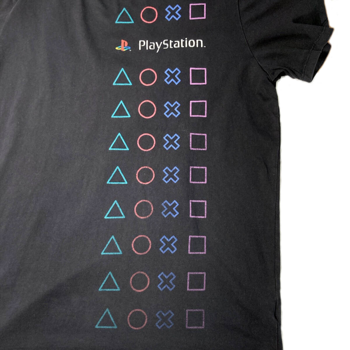 【USED】PLAY STATION プレイステーション old navy Tシャツ 古着 ブラック ( Lサイズ ) ☆送料無料☆_画像6