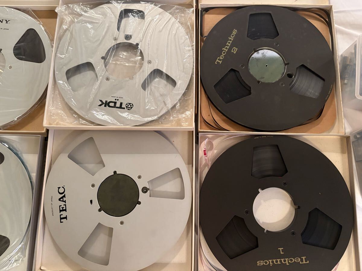 オープンリールテープ10號(hào) 14點(diǎn)セット Maxell SONY TDK TEAC Technics メタルリール プラリール L-1110未開封 マクセル ティアック ソニー