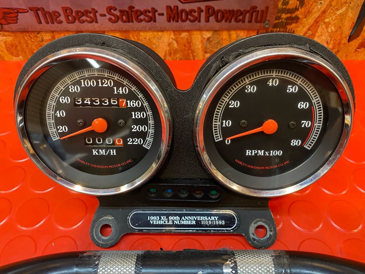 93' xl спорт Star оригинальный измерительный прибор руль зажим Harley Davidson 