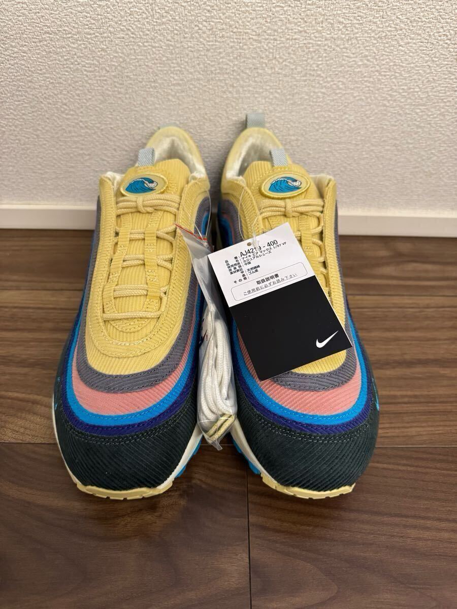SEAN WOTHERSPOON × AIR MAX 1/97 SW "COLLECTOR'S DREAM" AJ4219-400 (ライトブルーフューリー/ビンテージグリーン/フュージョンバイオレット/レモンウォッシュ)