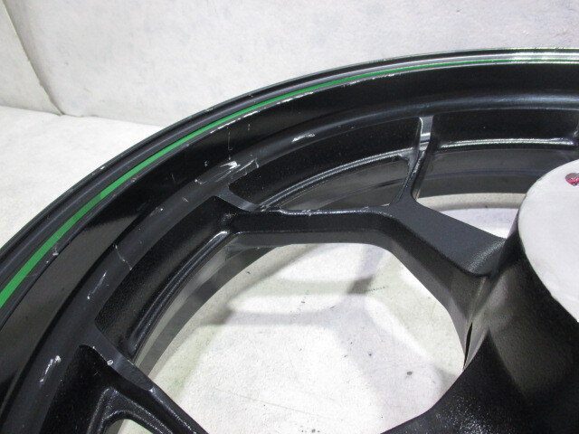 5★ZX-14R用フロントホイール618　純正.めくれ無(wú).17×3.50.25φ.NINJA.〔検索用〕1400GTR.ZZR1400.ZRX1200R.ダエグ.1100.ZX-10R.12R