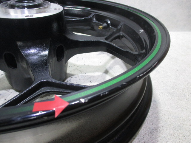 5★ZX-14R用フロントホイール618　純正.めくれ無(wú).17×3.50.25φ.NINJA.〔検索用〕1400GTR.ZZR1400.ZRX1200R.ダエグ.1100.ZX-10R.12R