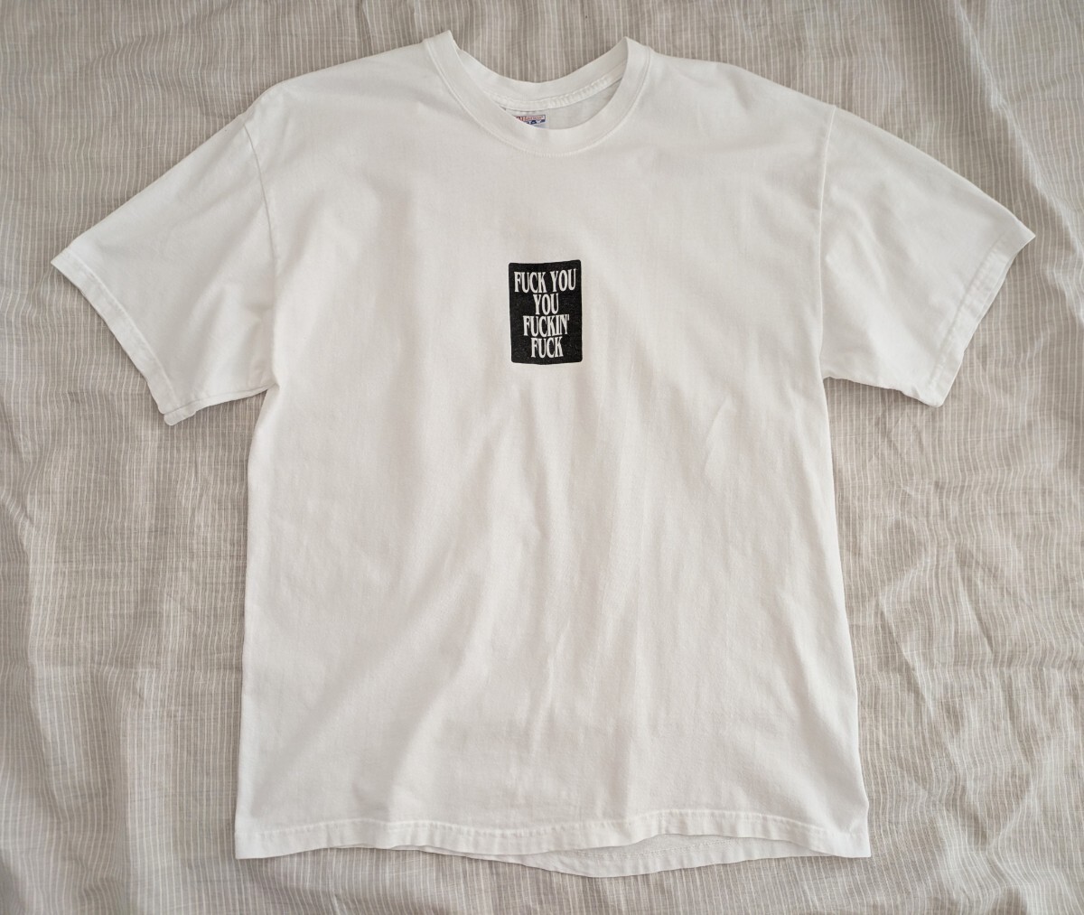 90s FUCK YOU YOU FUCKIN' FUCK 映畫 Tシャツ L BLUE VELVET デヴィットリンチ　野村訓市　80s 企業(yè)　ムービー　Hanes 90年代　Champion　