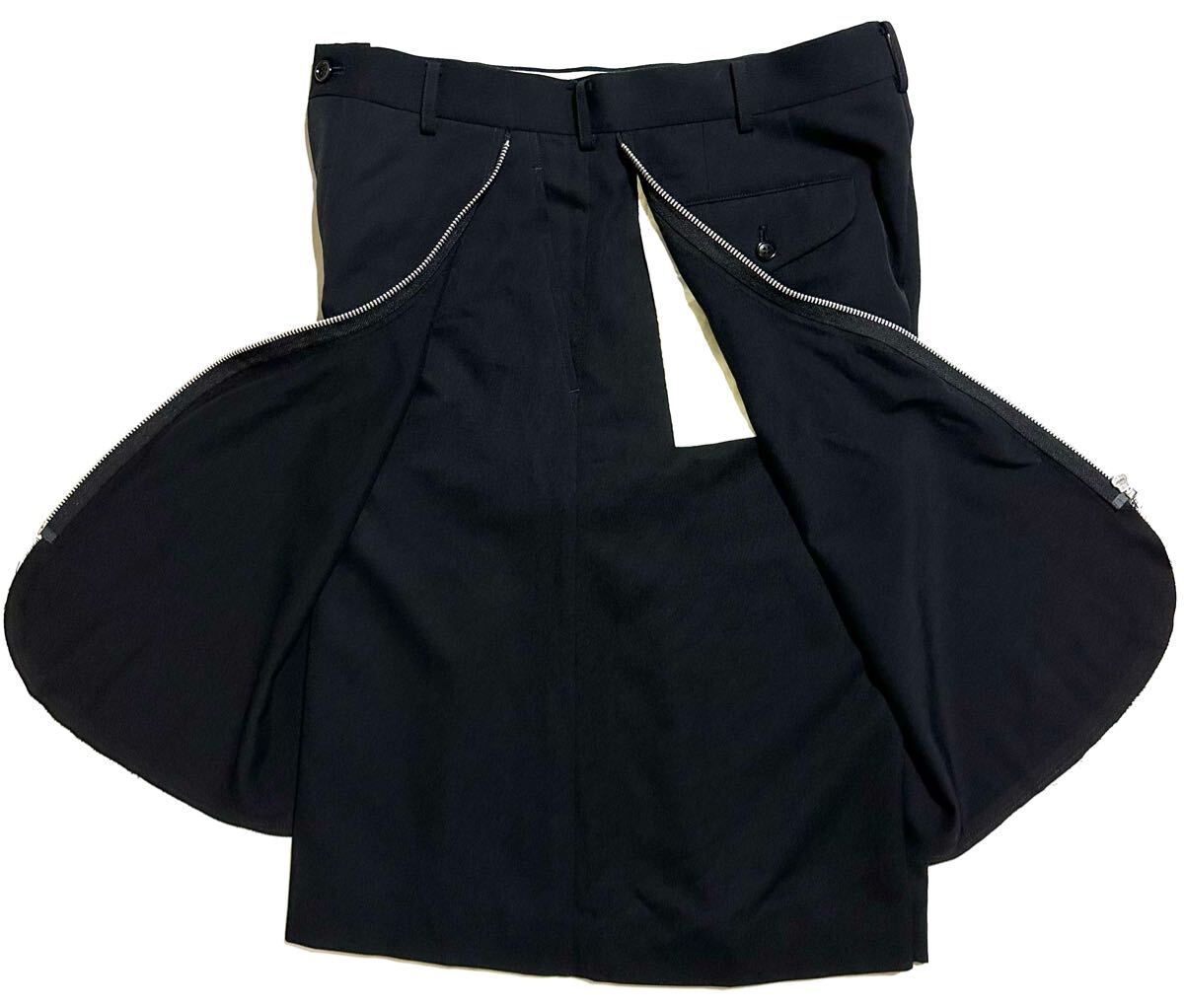 COMME des GARCONS HOMME PLUS オムプリュス ジップ裝飾 ドッキング ハーフパンツ 再構(gòu)筑 スカート 17SS KING IS NAKED 裸の王様 archive
