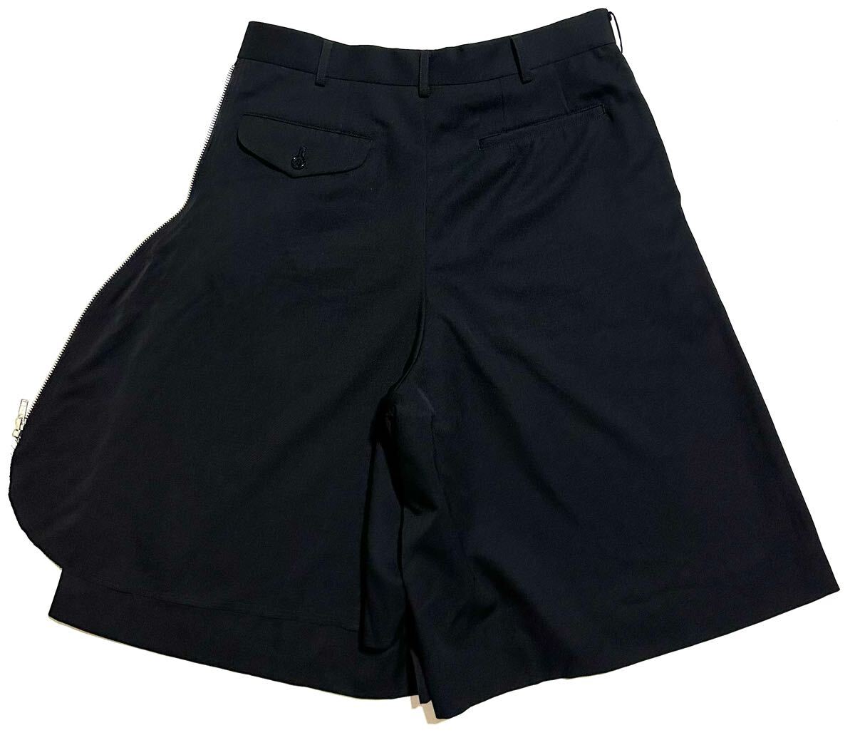 COMME des GARCONS HOMME PLUS オムプリュス ジップ裝飾 ドッキング ハーフパンツ 再構(gòu)筑 スカート 17SS KING IS NAKED 裸の王様 archive
