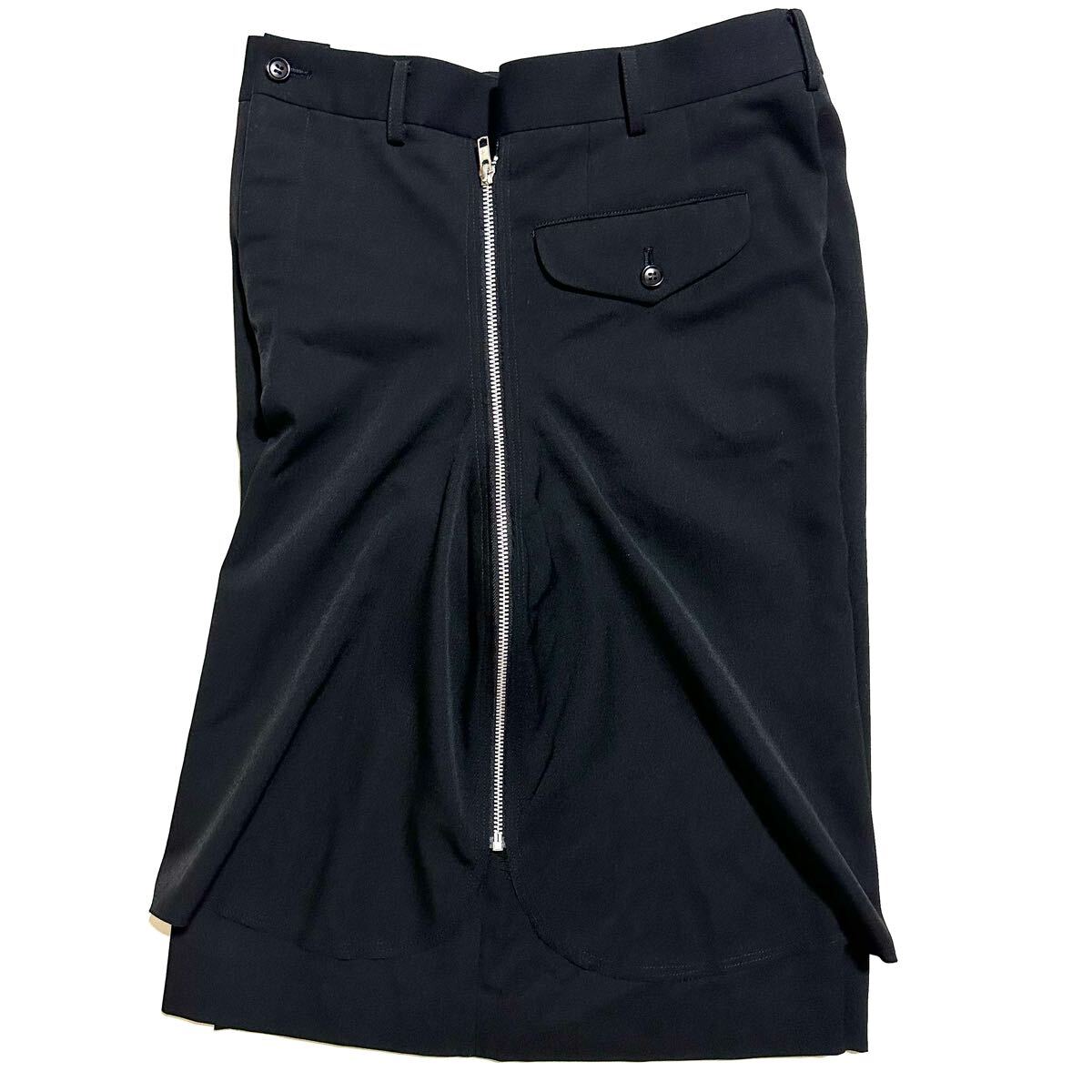 COMME des GARCONS HOMME PLUS オムプリュス ジップ裝飾 ドッキング ハーフパンツ 再構(gòu)筑 スカート 17SS KING IS NAKED 裸の王様 archive
