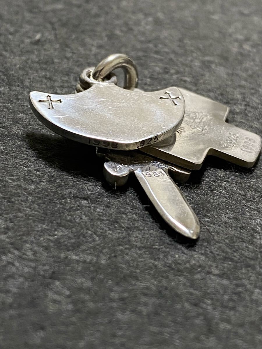 CHROME HEARTS クロムハーツ ダガー ペンダントトップ 3トリンケッツ スリートリンケッツ ダブルダガーペンダントトップ クロス