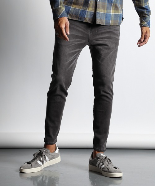 ◆The DUFFER of St.GEORGE スーパーストレッチ スキニーイージーデニム ブラック M ダファーオブセントジョージ デニム ゴルフ◆_画像1