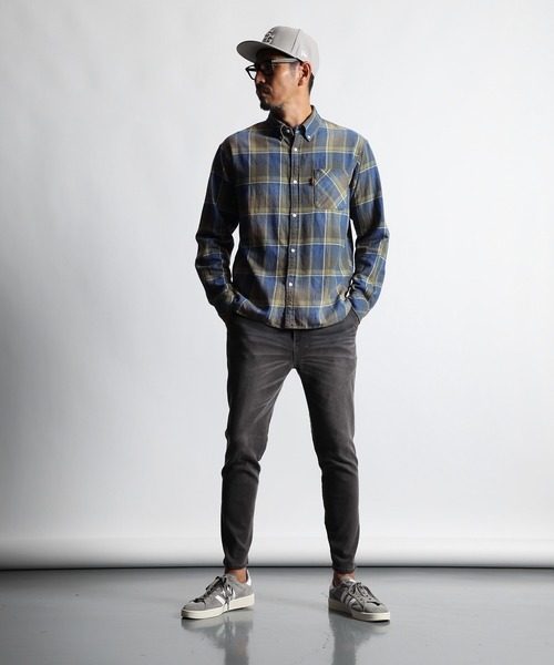 ◆The DUFFER of St.GEORGE スーパーストレッチ スキニーイージーデニム ブラック M ダファーオブセントジョージ デニム ゴルフ◆_画像3