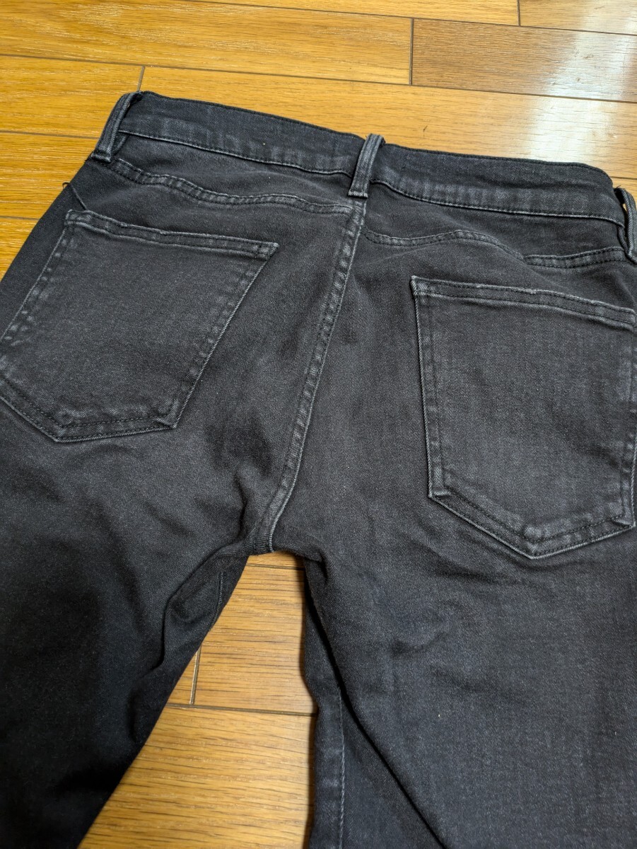 AZUL アズール　ダメージ加工スキニーデニムパンツ　ストレッチ　Mサイズ　ブラック　黒