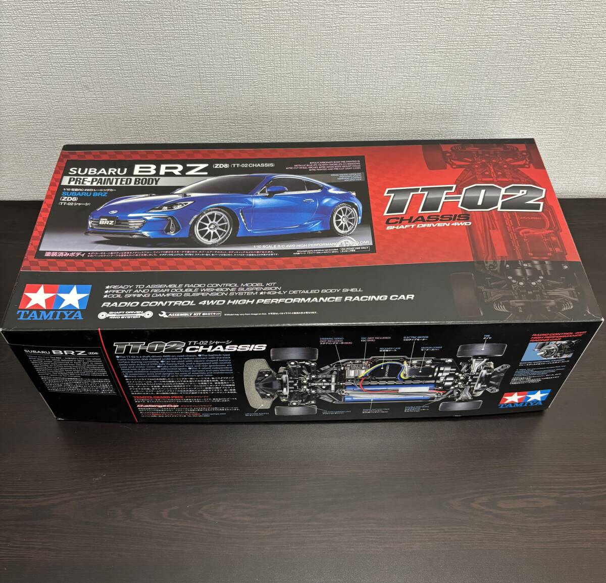 #4816[ радиоконтроллер ][SUBARU BRZ(ZD8)TT-02 CHASSIS]4WD Tamiya модель TAMIYA 1/10RC Subaru [ б/у ]