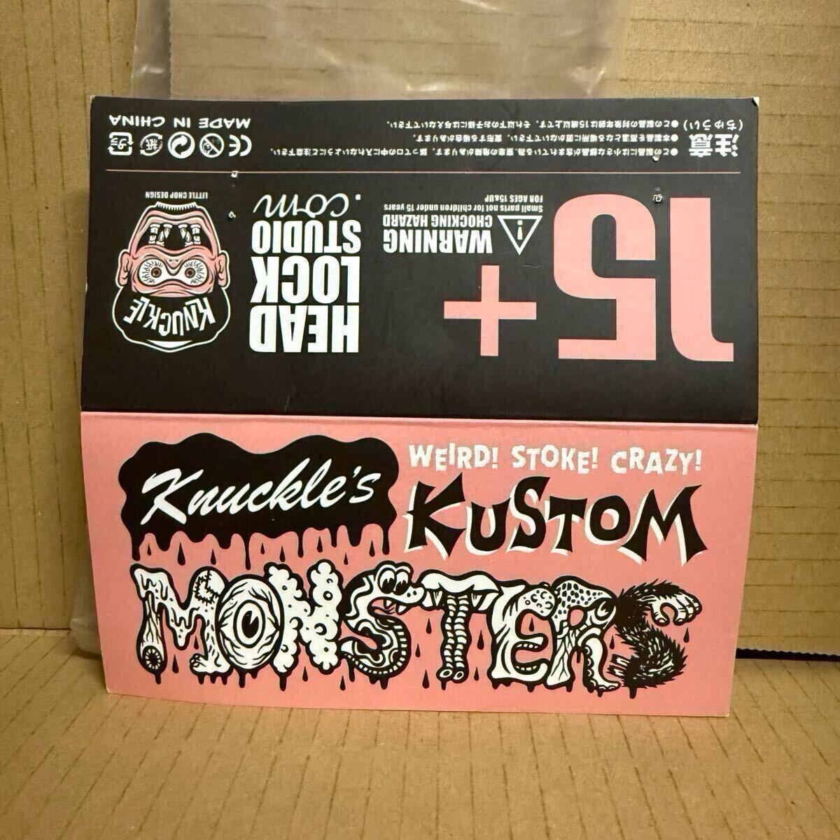限定品 headlockstudio KNUCKLE'S KUSTOM MONSTERS Lil' Diablo ミドルサイズ how2work popmart labubu arttoy インディーズソフビ sofubi
