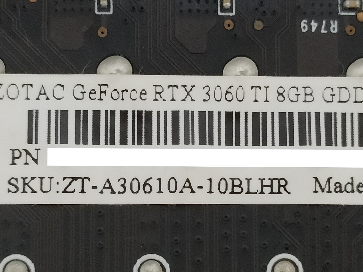 NVIDIA ZOTAC GeForce RTX3060Ti 8GB [ графическая плата ]