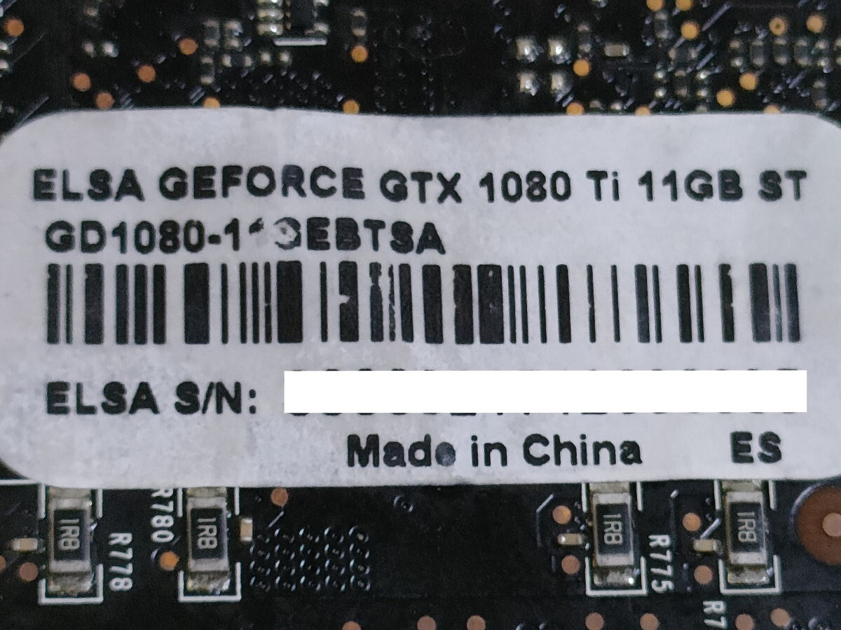 NVIDIA ELSA GeForce GTX1080Ti 11GB ST 【グラフィックボード】