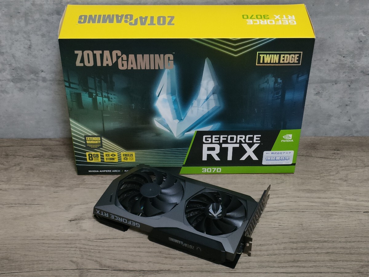NVIDIA ZOTAC GAMING GeForce RTX3070 8GB TWIN EDGE 【グラフィックボード】