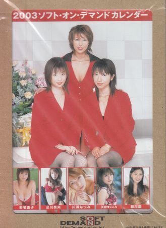 【ソフトオンデマンド】2003ソフトオンデマンドカレンダー：彩名杏子及川奈央川浜なつみ天野こころ朝河蘭