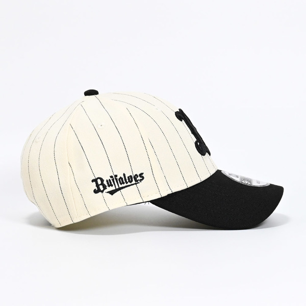 オリックスバファローズ　Buffaloes×NEW ERAキャップ 9FORTY/Bロゴ/ピンストライプ　2024年モデル