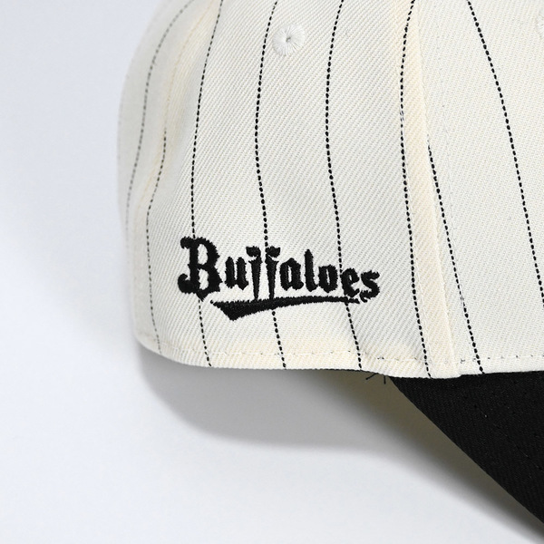 オリックスバファローズ　Buffaloes×NEW ERAキャップ 9FORTY/Bロゴ/ピンストライプ　2024年モデル